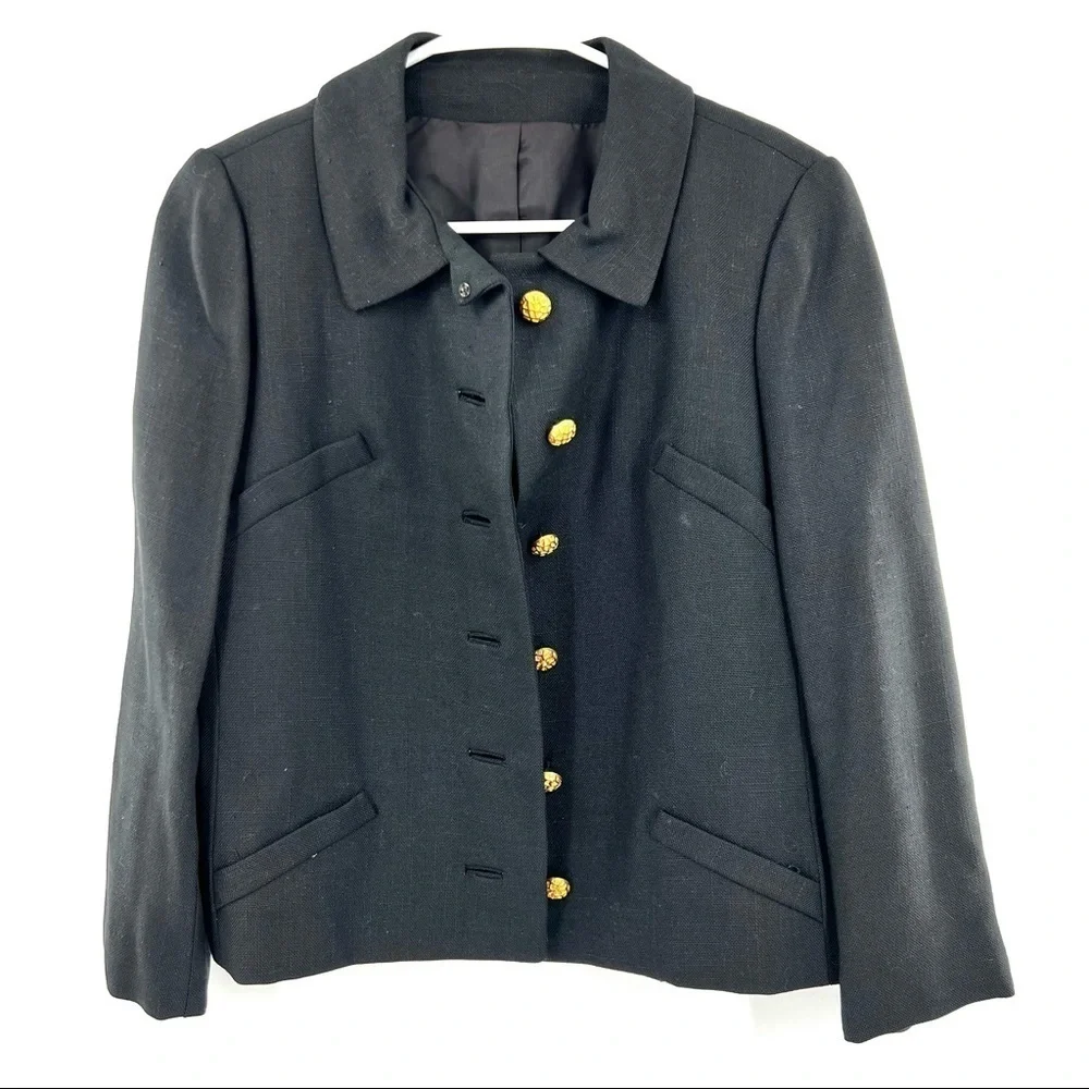 Jack Feist linen blend jacket blazer size 8